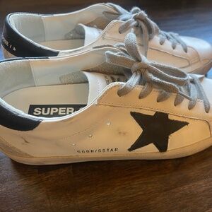 Golden goose sneakers 2023 white black sz 38
